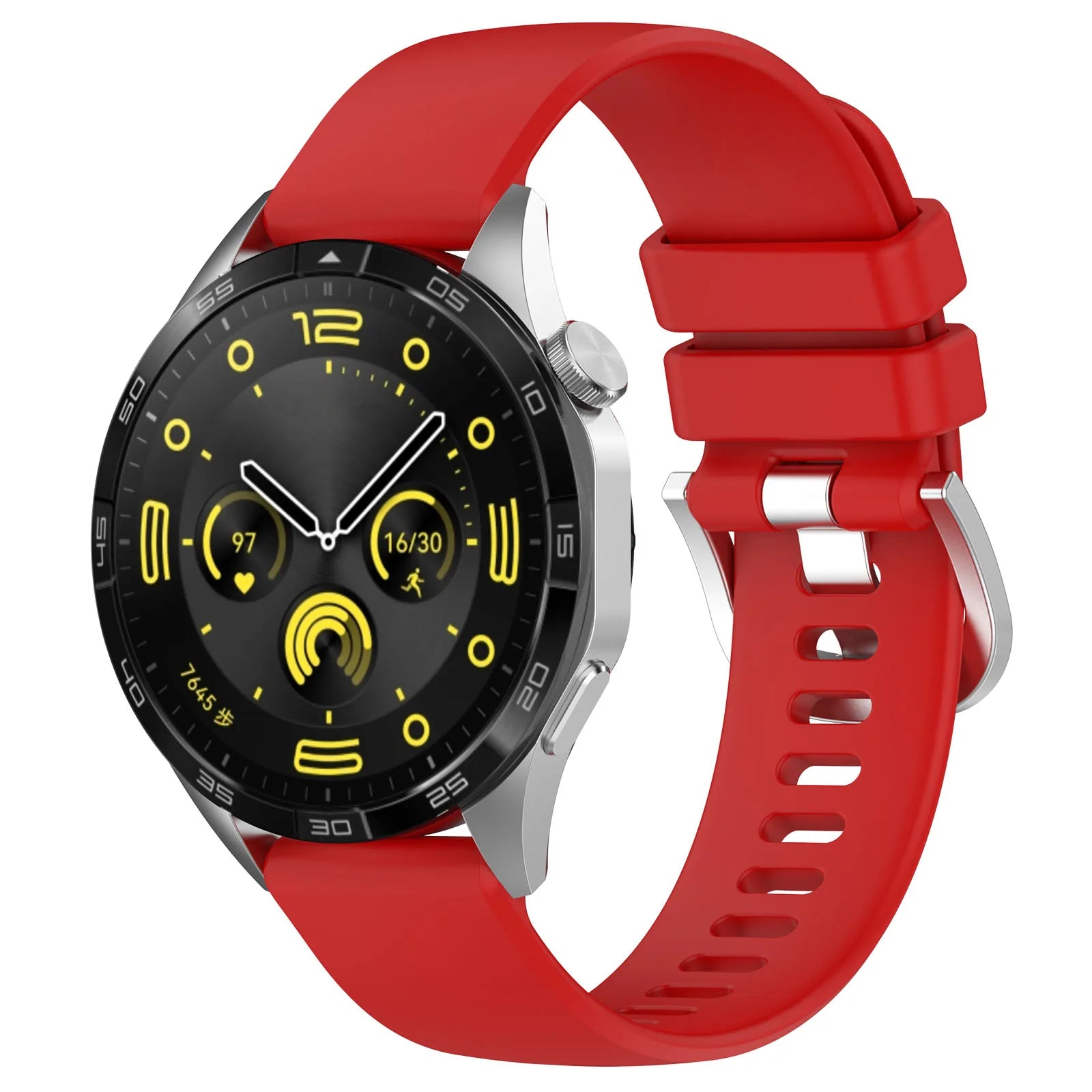 Forwelleny Factory Liquid Silicone Triangular Buckle High End Watch Band 18mm 20mm 22mm for Huawei GT4 41mm 46mm Watch Band
