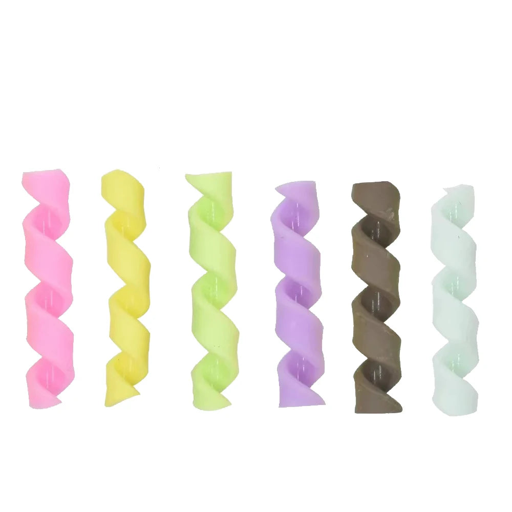 Hot Selling rainbow Color Polymer Clay Candy Twist Canes for Diy Handmade Material Cake Decoration