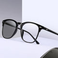 Photochromic and Anti Blue Light Square Eye Glasses Frame Unisex Classic PC Optical Glasses for Women