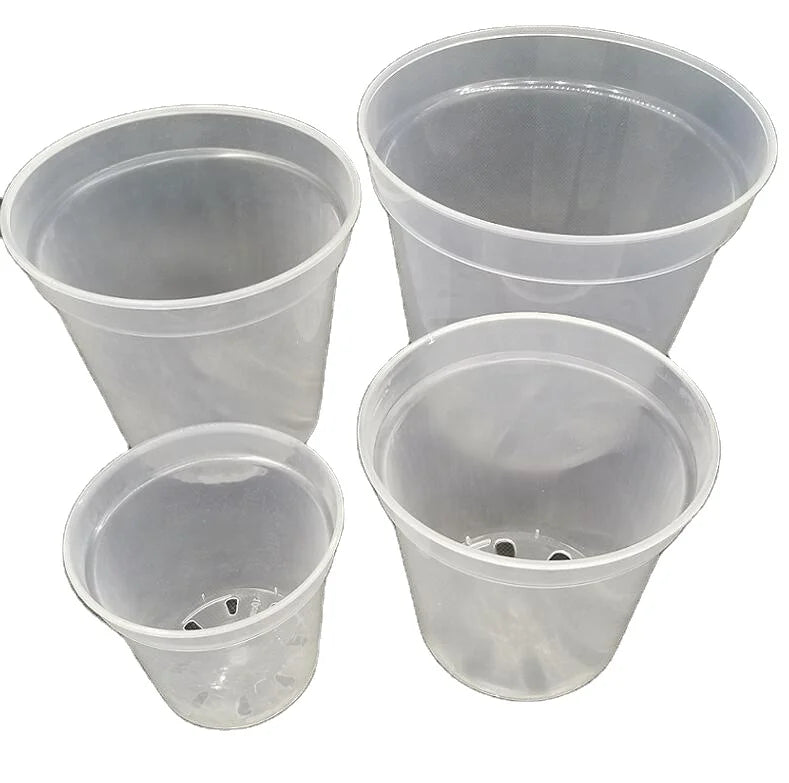 Transparent Plastic Wholesale Orchid Flower Pots Orchid Pots With Holes Clear Orchid Pot Holes Clear Plastic Baskets