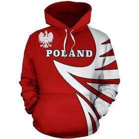 Fitspi Wholesale Custom Country Poland Hoodie 3d Print Men's Pullover Sweatshirt