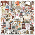 50pcs Ancient Art Relics Graffiti Stickers Packs for Cross Border Cartoon for Decorate Water Bottle Luggage PVC Laptop