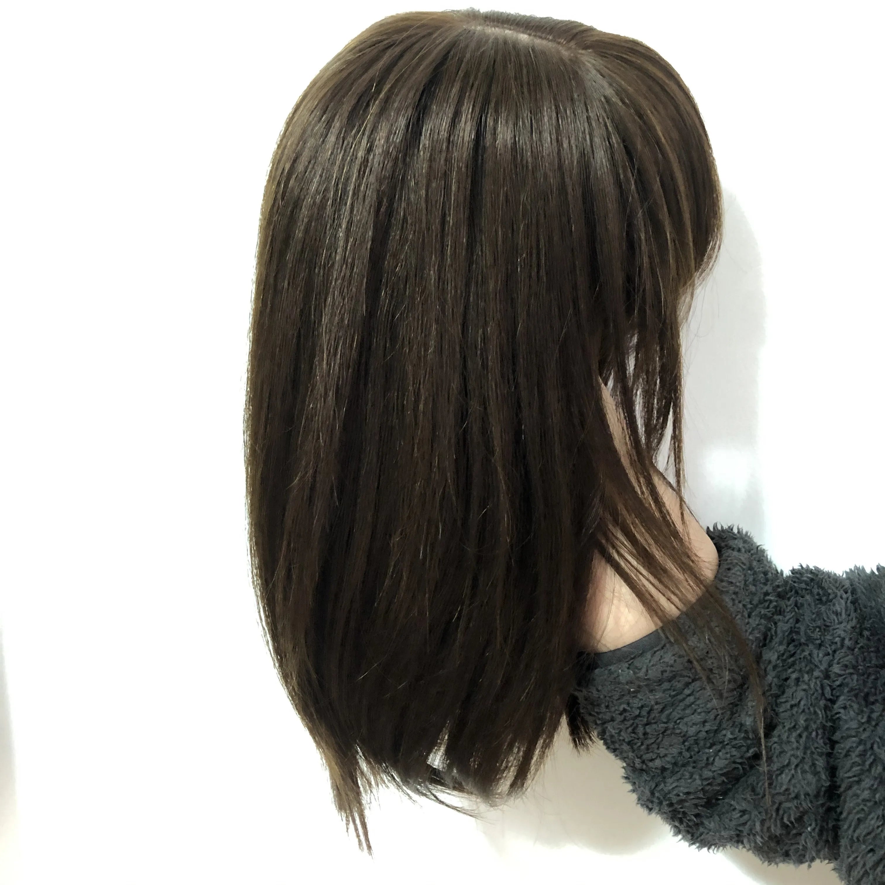 LONGFOR 100% Chinese Remy Human Hair Silk Base Short Bob Wig for Women with 130% Density Hot Supplier
