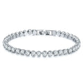 SC New Style Trendy Zircon Bracelet Fashion Silver Plated Bracelet Luxury Shiny Colorful Diamond Bracelet for Women