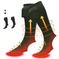 6000mAh Smart Warm Electric Heated Ski Socks Rechargeable Battery Sports Chaussettes Chauffantes Heat Tech Winter Print Pattern