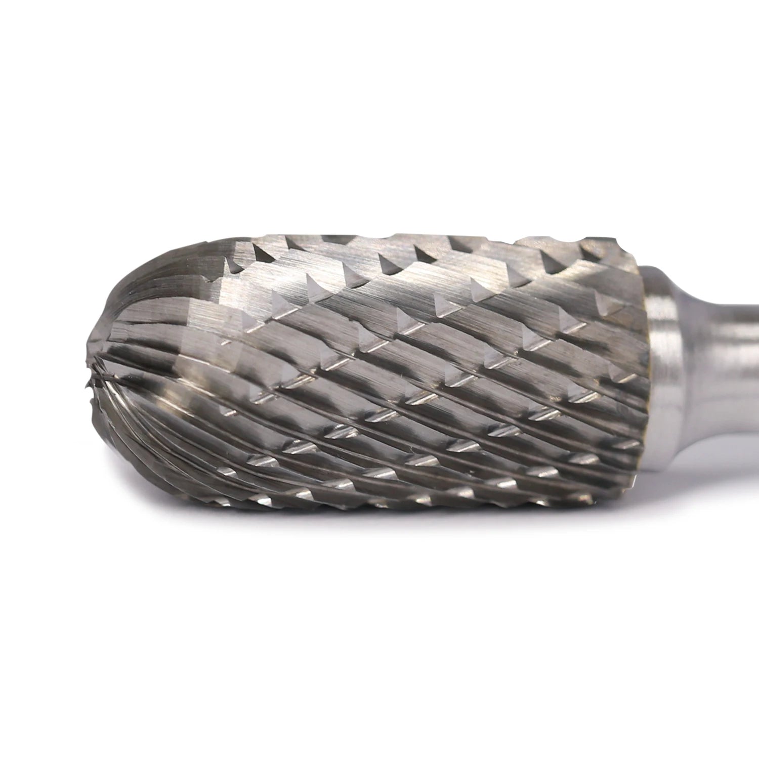 SC-5L6 Lengthen Shank Carbide Burr 1/4" 6.35mm Shank Diameter Double Cut Tungsten Carbide Rotary Burr for Milling Wood Metal