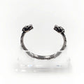 Viking Stainless Steel Bracelet Berserker Norse Metal Arm Ring Scandinavian Bracelet With Bear Heads Viking Jewelry for Men and