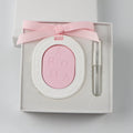 Color Matched White Pink Hanging Car Wardrobe Air Freshener Home Scented Ceramic Aroma Porcelain Flower Essential Oil Diffuser