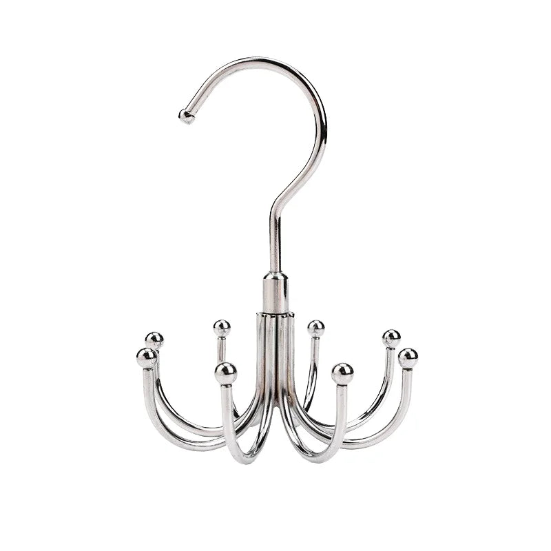 Lavinia Hot Selling Multifunction Metal Hanger Tie Belt Hanger With 8 Racks Multifunction Hanger