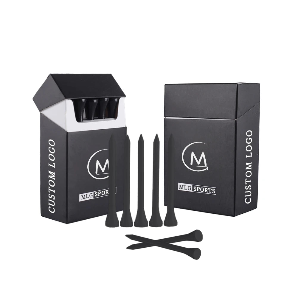 New Design Golf Pegs Cigarette Box Manufacturer Custom Logo Natural Wood Bamboo Golf Tees