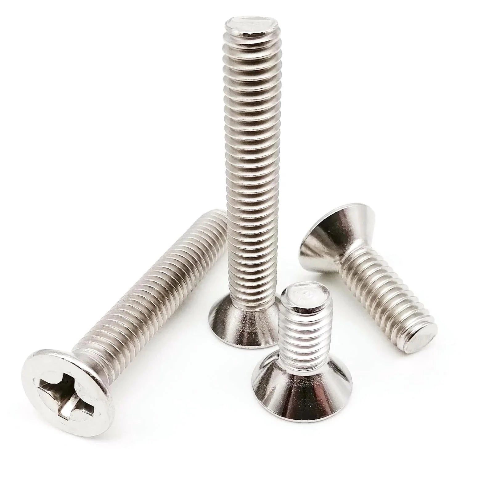 UNC 2#-56 4#-40 6#-32 8#-32 10#-24 US Coarse Thread 304 Stainless Steel Cross Phillips Flat Countersunk Head Screw Bolt
