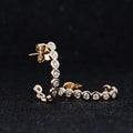Starsgem Fashion Gold Earrings Custom Designs Stud  Diamond Stud Moissanite  Gold Hoop Jewelry  Earrings