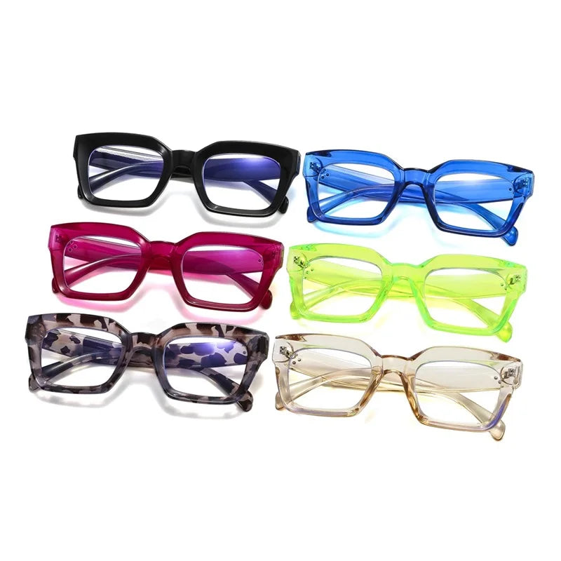 1750 Retro Square Anti-blue Light Optical Glasses Frames for Men Women 2022 Fashion Clear Computer Myopia Glasses Eyeglasses