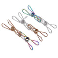 316 Stainless Steel Single-Tier Cleaning Marine Peg with Colorful Cloth Bag Packing Metal Carton Packing