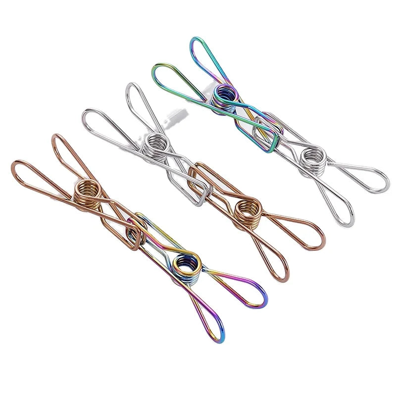 316 Stainless Steel Single-Tier Cleaning Marine Peg with Colorful Cloth Bag Packing Metal Carton Packing