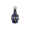 Custom Design  15ml Small Decorative Electroplated Metal Alloy Perfume Bottle Arabian Essential Oil Dropper Bottle Container