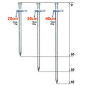 Heavy Duty Steel Tent Pegs Camping Stakes Steel Ground Tent Stakes for Camping Outdoor Trip Hiking Gardening