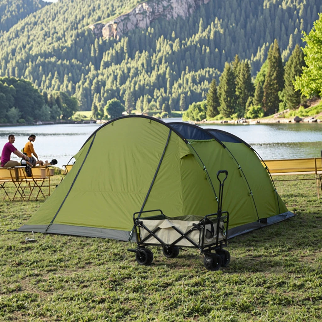Outdoor Double Rain-Proof Automatic Tent for 5-6 People Picnic Couple Mountaineering Tourism Leisure Multi-Person Camping Tent