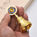 Metal Wind Bell Ornament Rotating Wind Chime Restaurant Hand Shake Russia Souvenir Dinner Bell Keychain