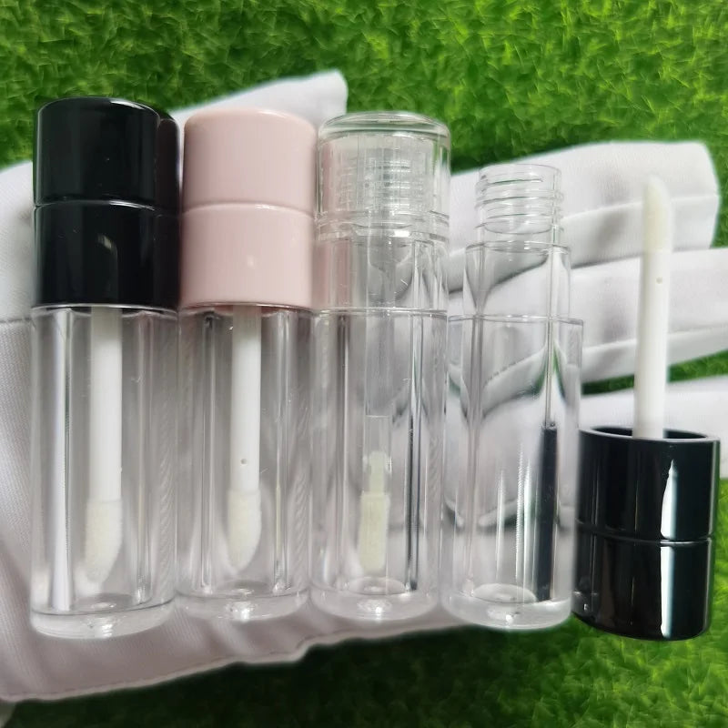 CY308 Unique Cap Cosmetic Packaging Empty Small Lip Gloss Tubes pink Custom 3.5ml Lip Gloss Tube Container