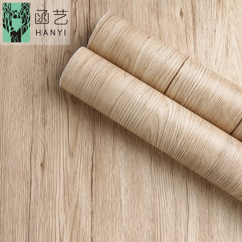 Abyssal Wood Wallpaper Self-Adhesive Removable Wood Peel and Stick Wall Paper Decorative Wall Covering