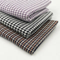Customized Women Kids Suit Multicolor Jacquard Yarn Dyed Tweed Style Rayon Polyester Houndstooth Tr Check Plaid Fabric