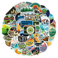50pcs/bag Waterproof Outdoor Landscape Stickers Pack Custom Vinyl Die Cut Sticker Camping Laptop Journal Stickers Scrapbooking