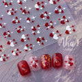Wholesale Nail Stickers 3d Nail Sticker Fashion Heart Star Gold Silver Various Color Korean Nail Sticker Decoration