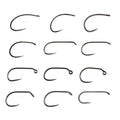 High Carbon Steel Barbless Fly Tying Hooks for Tying Jig Nymph Stonefly Caddis Nymph Wet Dry Fly Trout Fishing Lures MegaBDM