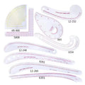 Plastic Sewing French Curve Ruler-Portable Tailor Drawing Tool for DIY Craft Machine Sewing & Embroidery