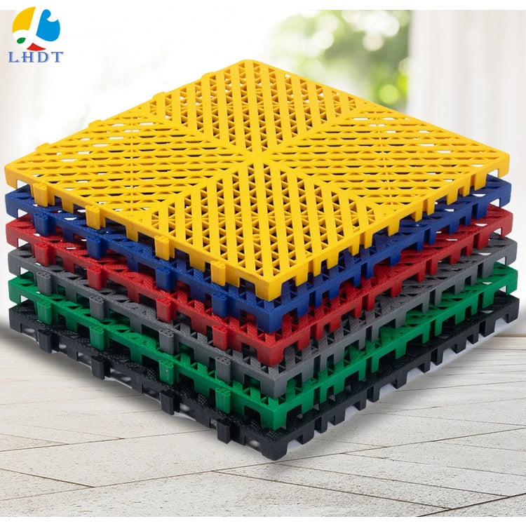 LHDT Interlocking interlocking pp sports floor with cushion - Durable Non-slip Floor Tiles for Sports Courts