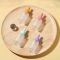 Cosmetic Packaging Colorful Dropper Flat Shoulder Essential Oil Empty Glass Frosted 30ml Dropper Bottle