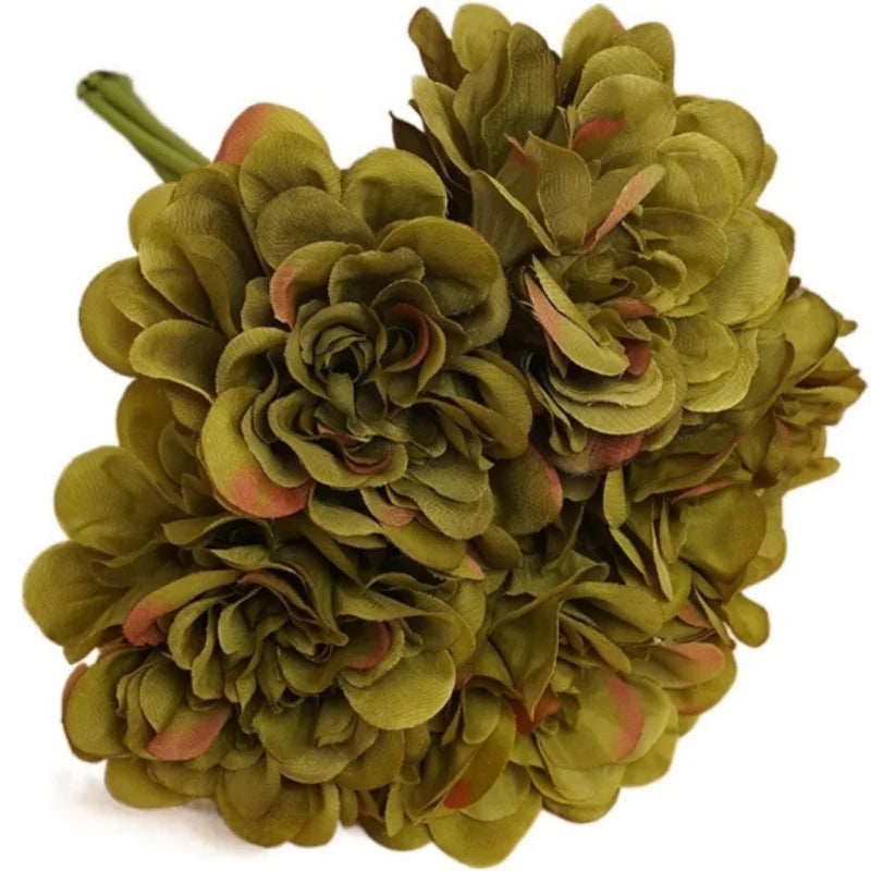 5 Pieces of Artificial Peony Bouquet Home Table Christmas Arrangement Bridal Wedding Party Festival Bar Table Vase Home Decor