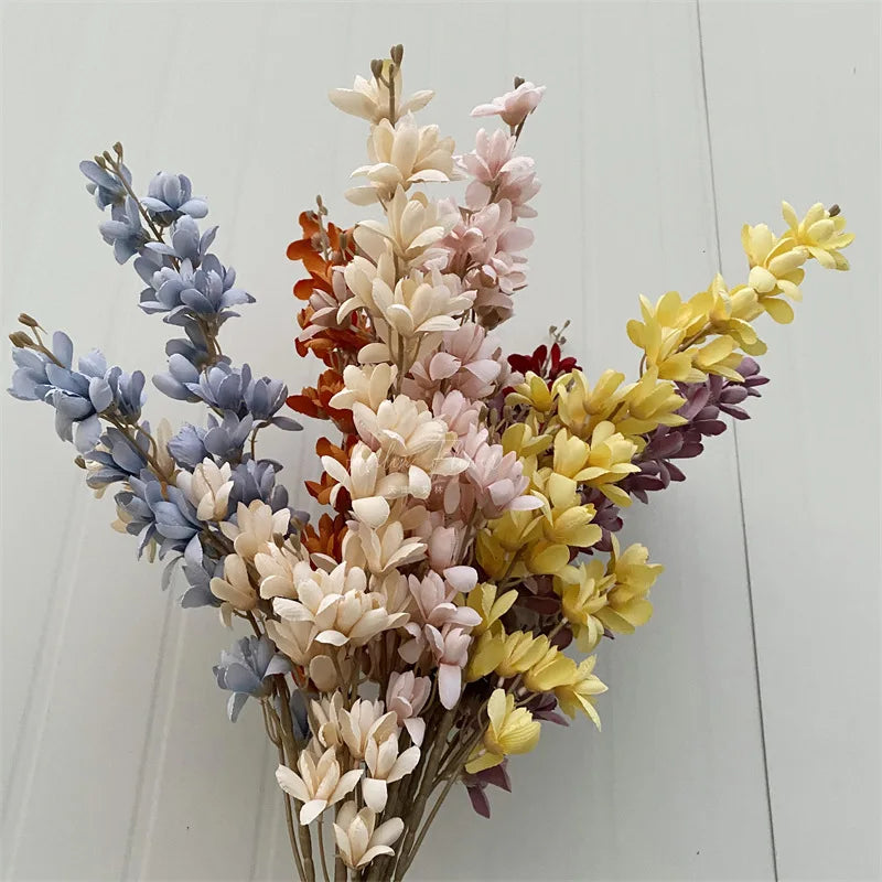 C-AFA001 Hot Sale Wholesale Artificial Silk Freesia Flower Faux Freesia Stem for Wedding Home Party Decoration