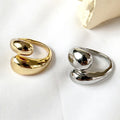 Hipster Personality Accessories Exaggerated Adjustable Rings Statement Irregular Cross Wrap Ring Gifts for Women