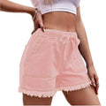 Summer Denim Shorts for Women High Waisted Casual Ladies Jeans Shorts Pants With Elastic Waist