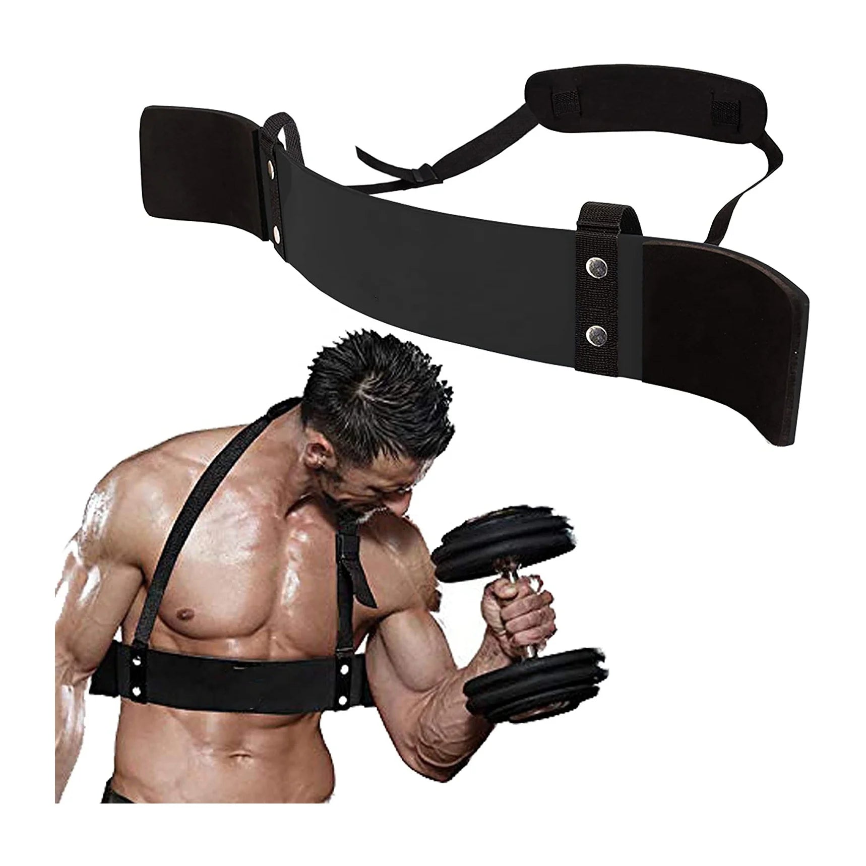 Wholesale Aluminum Alloy Weight Lifting Custom Arm Blaster for Biceps