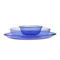 Favorable Price Colorful Borosilicate Glass Tableware for Kitchen Glass Charger Plates