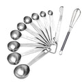 Measuring Spoon Set Egg Mixer Stainless Steel Measuring Scoop