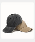 American Grey Sporty Female Cap with Waterproof Fabric Wide Brim Round Face Washed Made Old Style Soft Top Cowboy Stick Ba