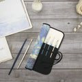 Starning Pattern Printing Drawing Cotton Painting Brushes Pouch Canvas Craft Paint Bag