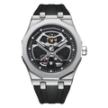 Mark Fairwhale New Style Casual Quartz Watch Fashion Mens Watches Luxury Chronograph with Luminous Waterproof Silicone Strap
