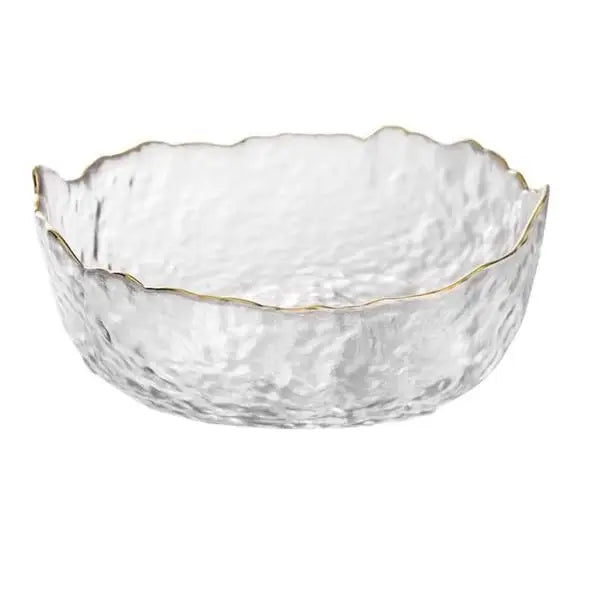 Eco-Friendly Frosted Phnom Penh Soda-lime Glass Minimalist Salad Bowl with Custom Logo Option for Business Gifts and Serving