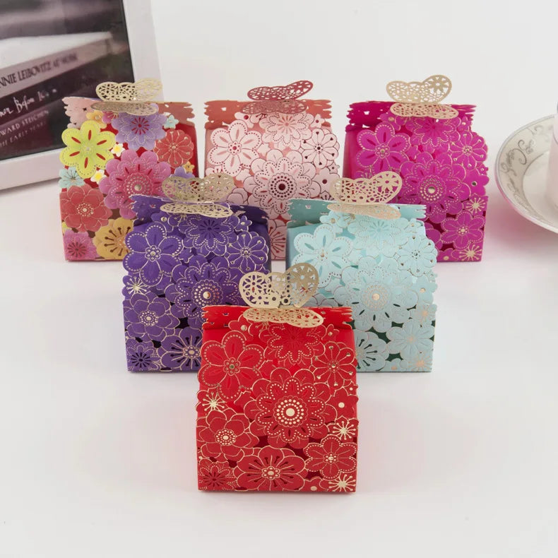 Factory Price Butterfly Wedding Favor Gift Candy Box Luxury Design Wedding Chocolate Candy Box