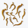 23mm 35mm 40mm Dainty Boho Charms Good Luck Pepper Pendants Stainless Steel Cornicello Italian Horn Pendant Men 18k Gold