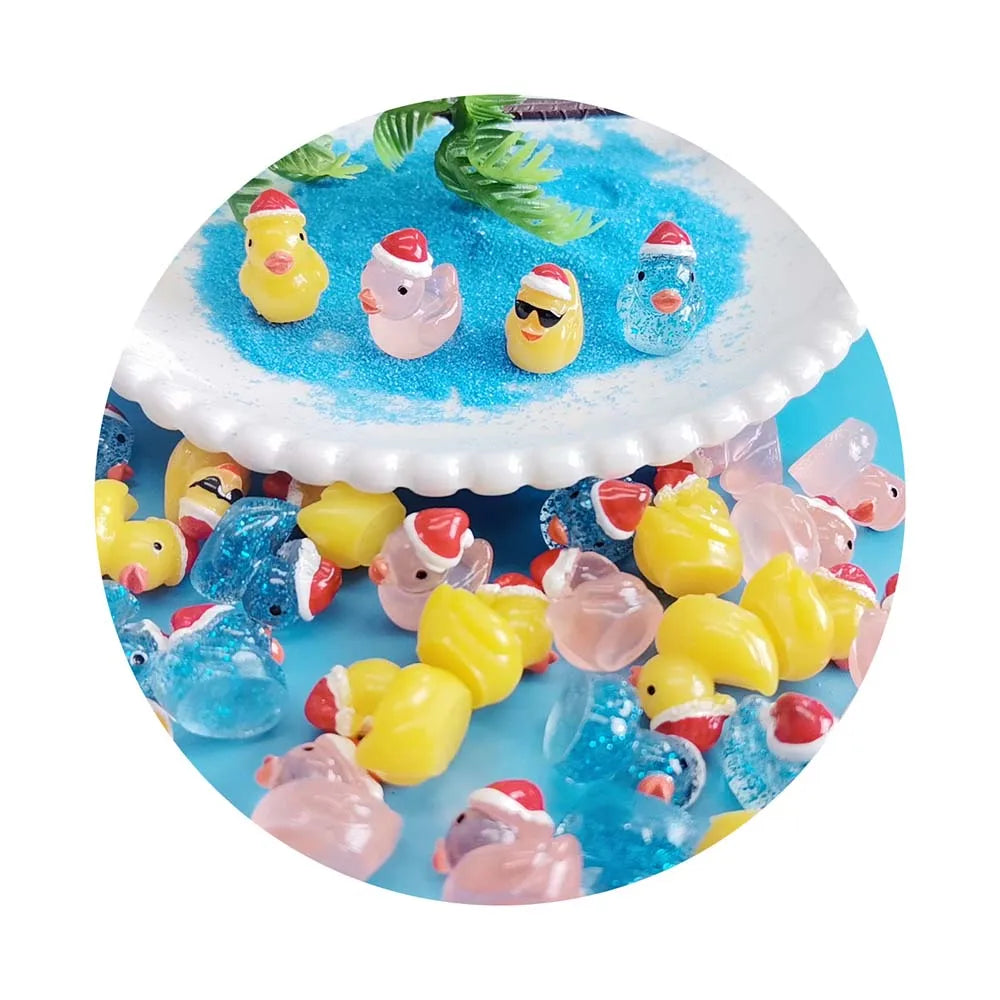 Doll House Fairy Garden Ornamental Resin Small Ducks for the Garden Mini Toys