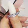 European and American Creative Leaf-shaped Zircon Ring - Party and Travel Women's Tail Ring