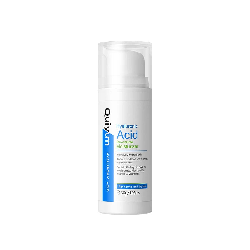 Quiyum 30g Face Cream & Lotion Hyaluronic Acid Hydrating Moisturizer with Oil Control Pore Tightening Whitening Features