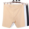 Plus Size Women's Seamless Safety Panties Underwear High Rise Nylon Long Leg Boxer With Cotton Crotch Female Boyshorts Underwear