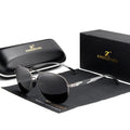 For Polarized UV400 HD Full Rim Aluminum Glasses for Men Driving Gradient Design Model N7228